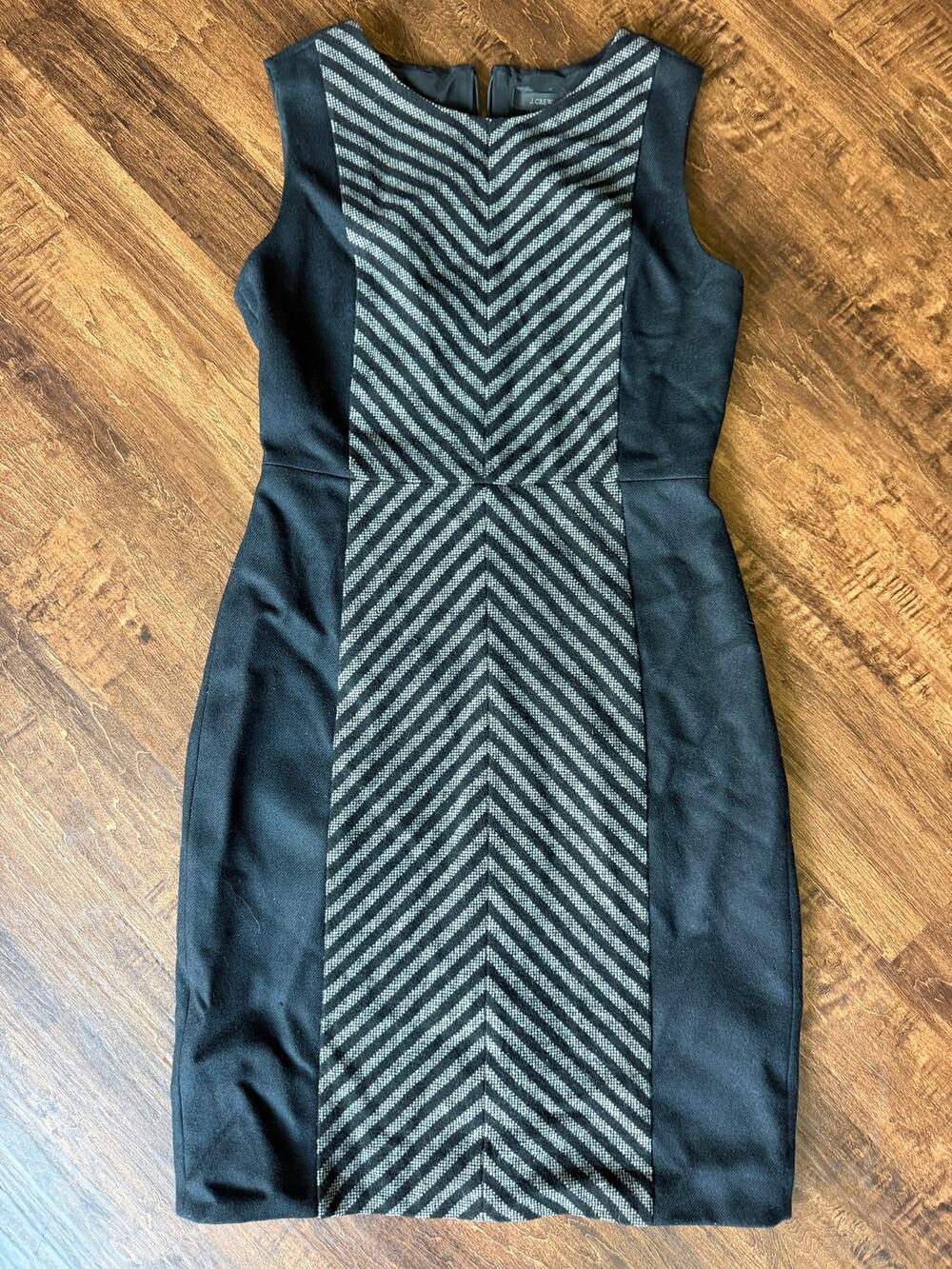 J Crew striped tweed sheath dress 2